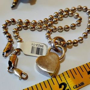 Silpada Sterling Silver Valentines Heart Pendant c